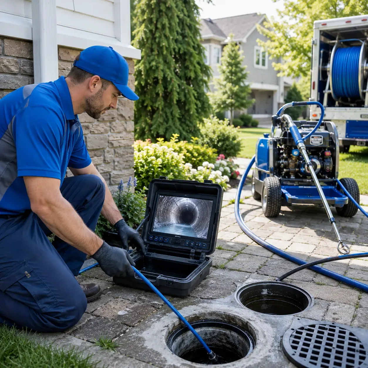Outdoor drain cleaning professionals serving Shiner, TX